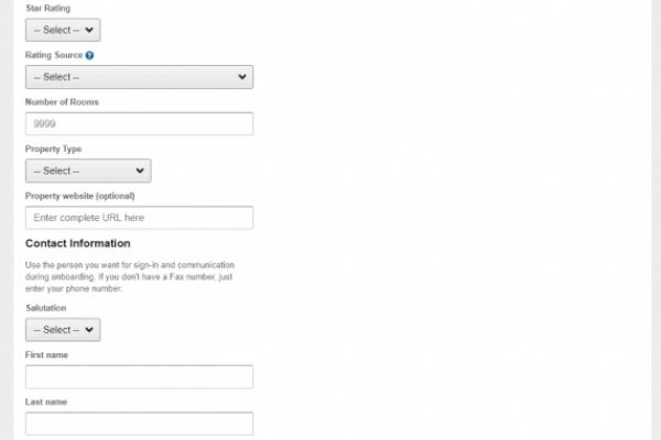 Mở tạo tài khoản bán phòng hotels