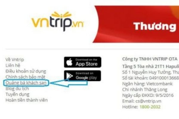 TẠO MỞ TÀI KHOẢN HOTELS