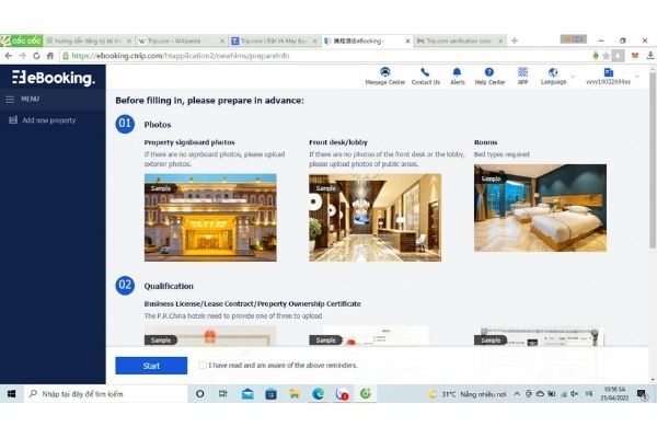 TẠO MỞ TÀI KHOẢN CTRIP