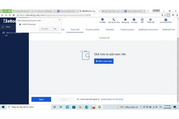 TẠO MỞ TÀI KHOẢN CTRIP