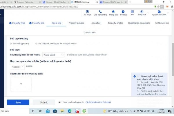 TẠO MỞ TÀI KHOẢN CTRIP
