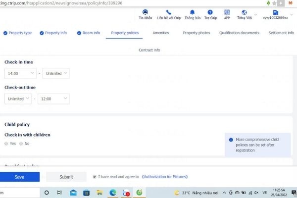 TẠO MỞ TÀI KHOẢN CTRIP