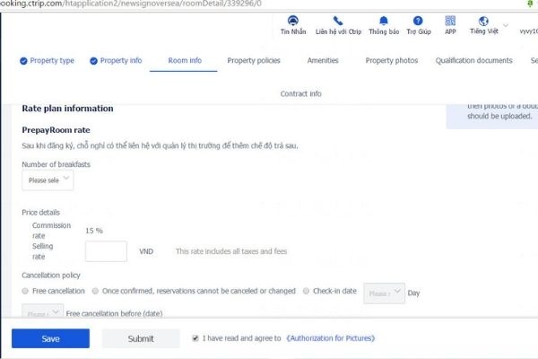 TẠO MỞ TÀI KHOẢN CTRIP
