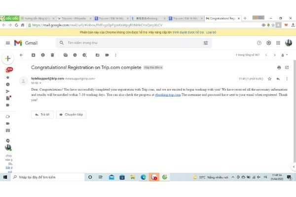 TẠO MỞ TÀI KHOẢN CTRIP
