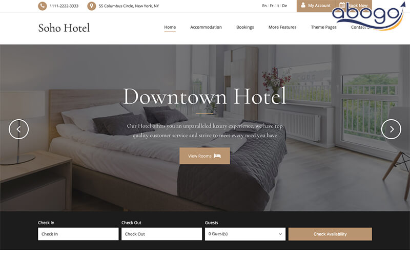 thiết kế website khách sạn
