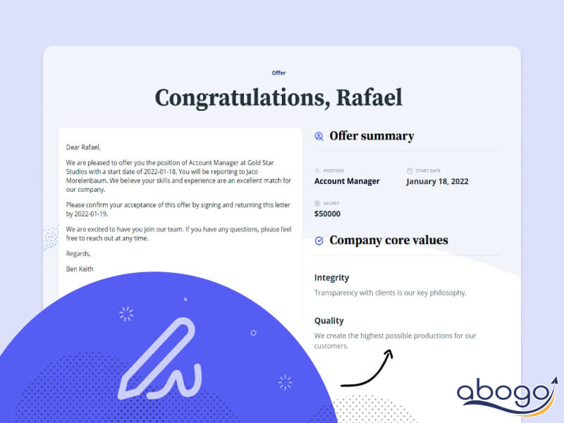 Nhận được offer letter là niềm vui của ứng viên