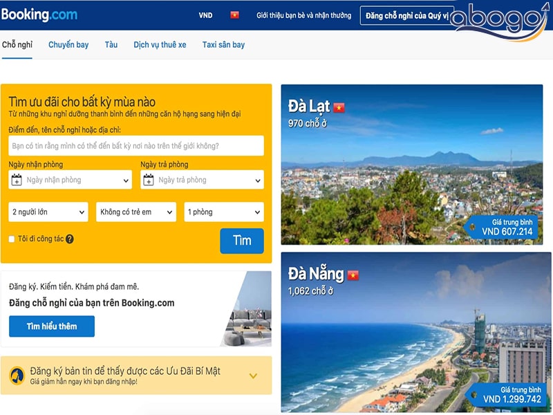 Tìm kiếm và lựa chọn khách sạn