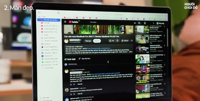 Màn hình chuẩn màu, hiển thị sắc nét