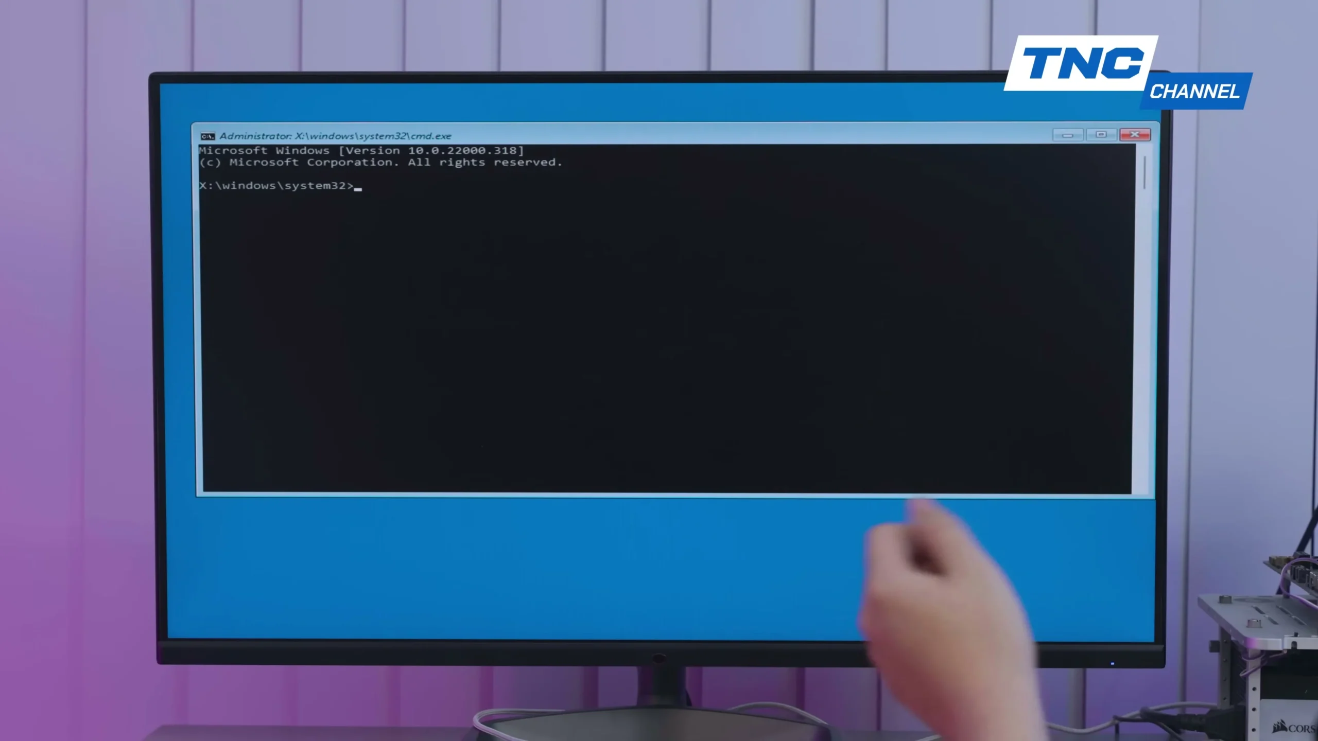 Màn hình Command Prompt xuất hiện