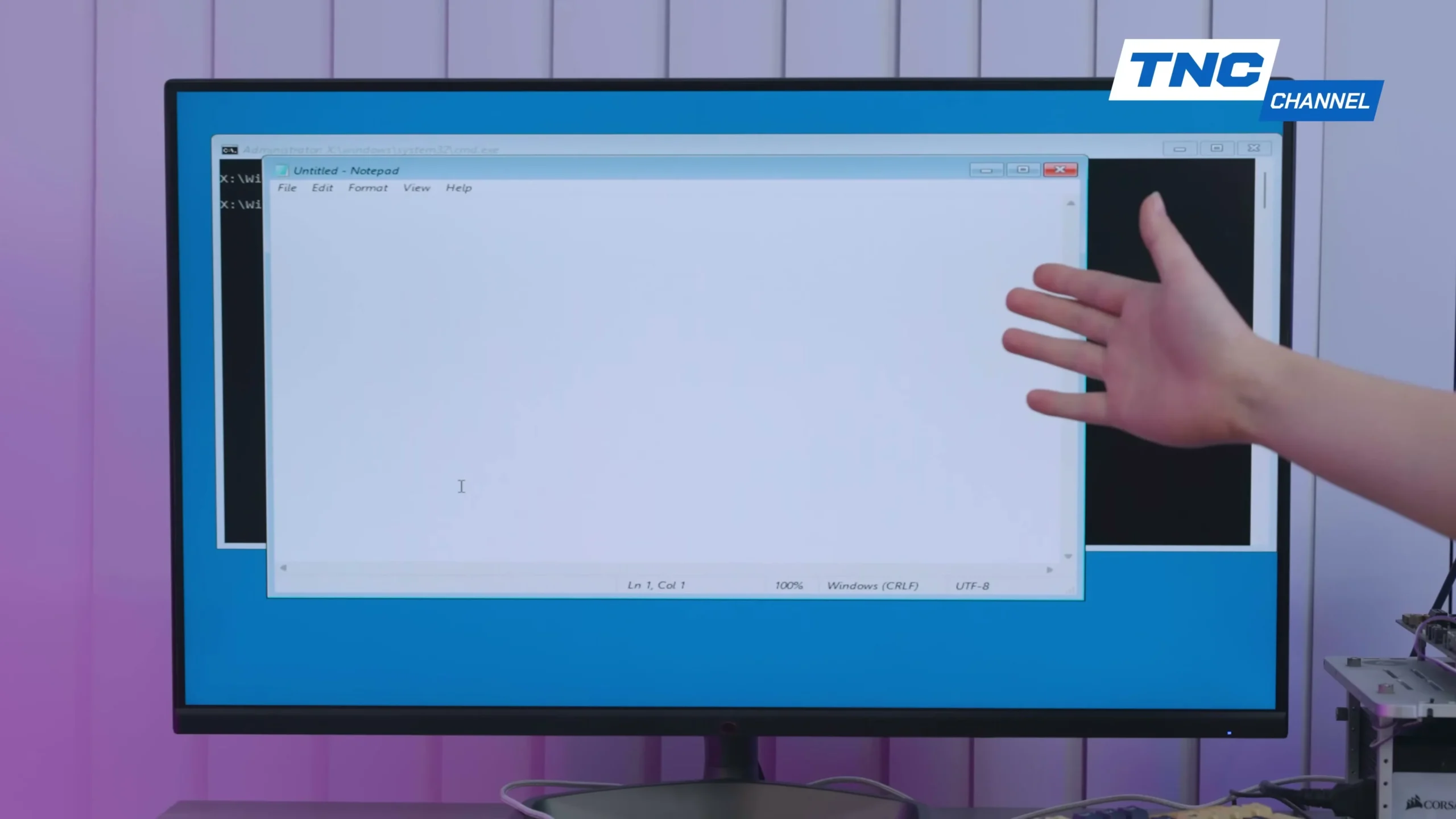 Mở Notepad để tìm file Setup (Cách dễ hơn)