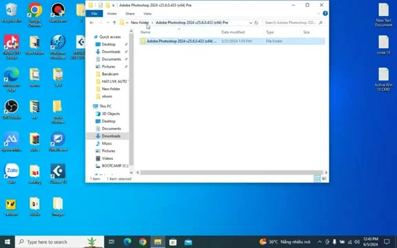 Chuẩn bị bộ cài đặt và giải nén file