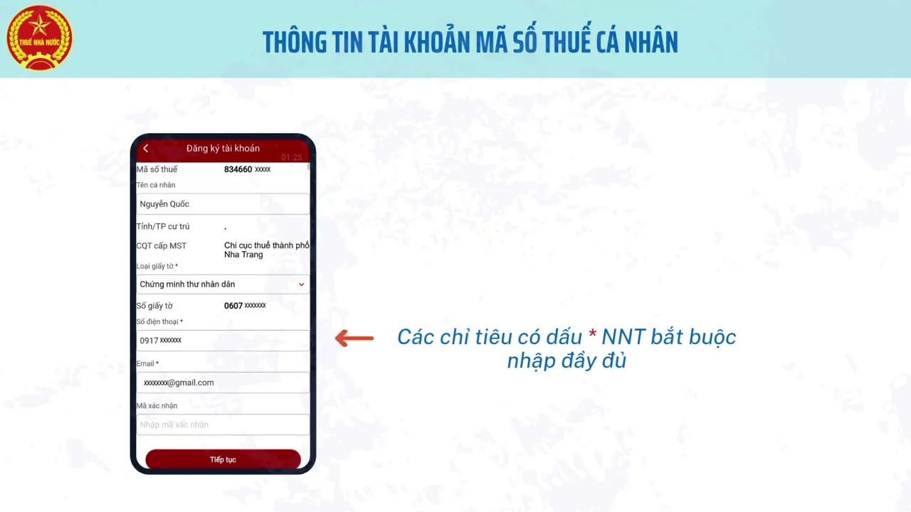 Xác thực thông tin qua OTP