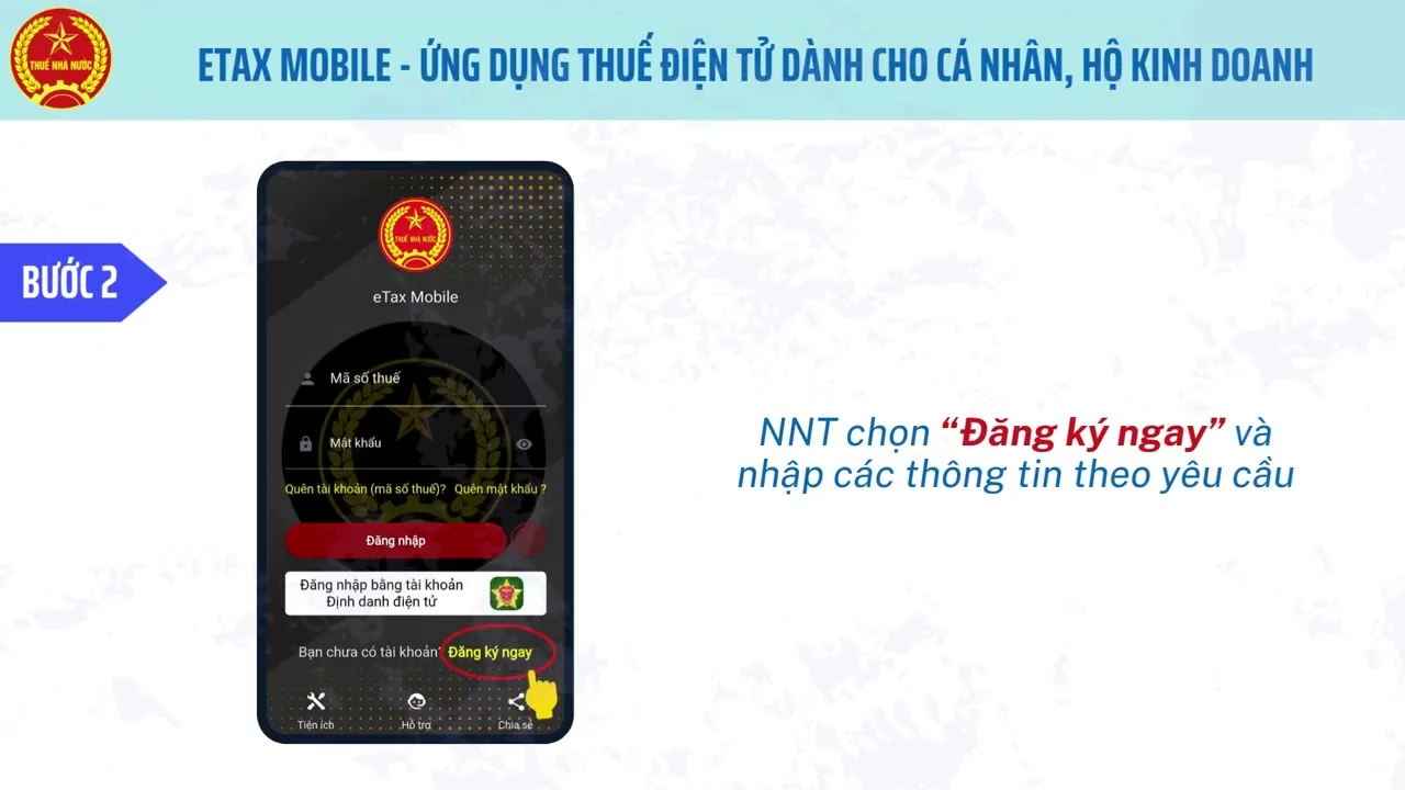 Đăng ký tài khoản giao dịch thuế điện tử