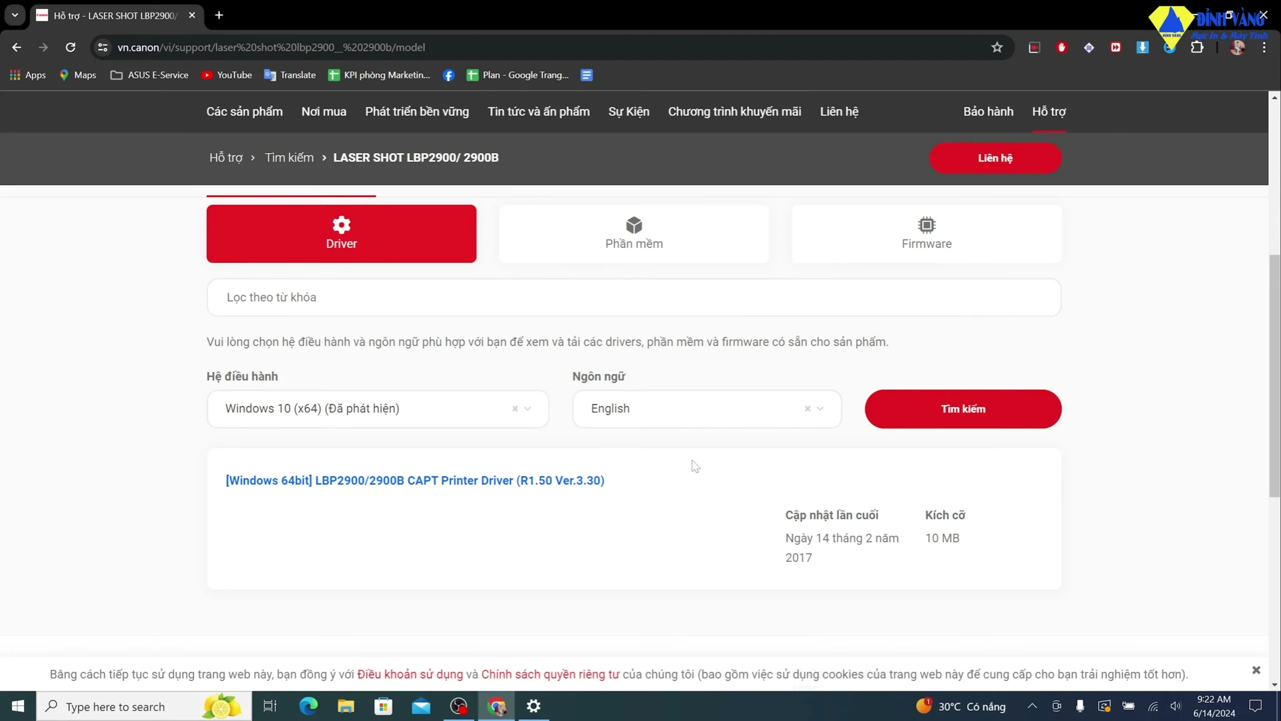 Cửa sổ System Properties kiểm tra phiên bản Windows