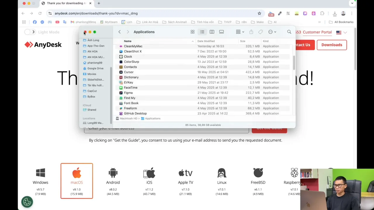 Descargar el archivo DMG para macOS Descargar el archivo DMG para macOS