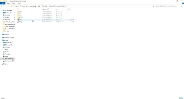 Giải nén và khởi chạy file setup Giải nén và khởi chạy file setup