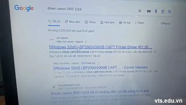 Hướng dẫn tải driver Canon 2900 chính hãng