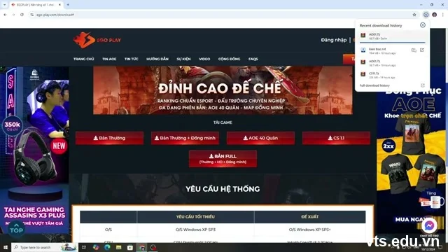 Khởi chạy tệp cài đặt