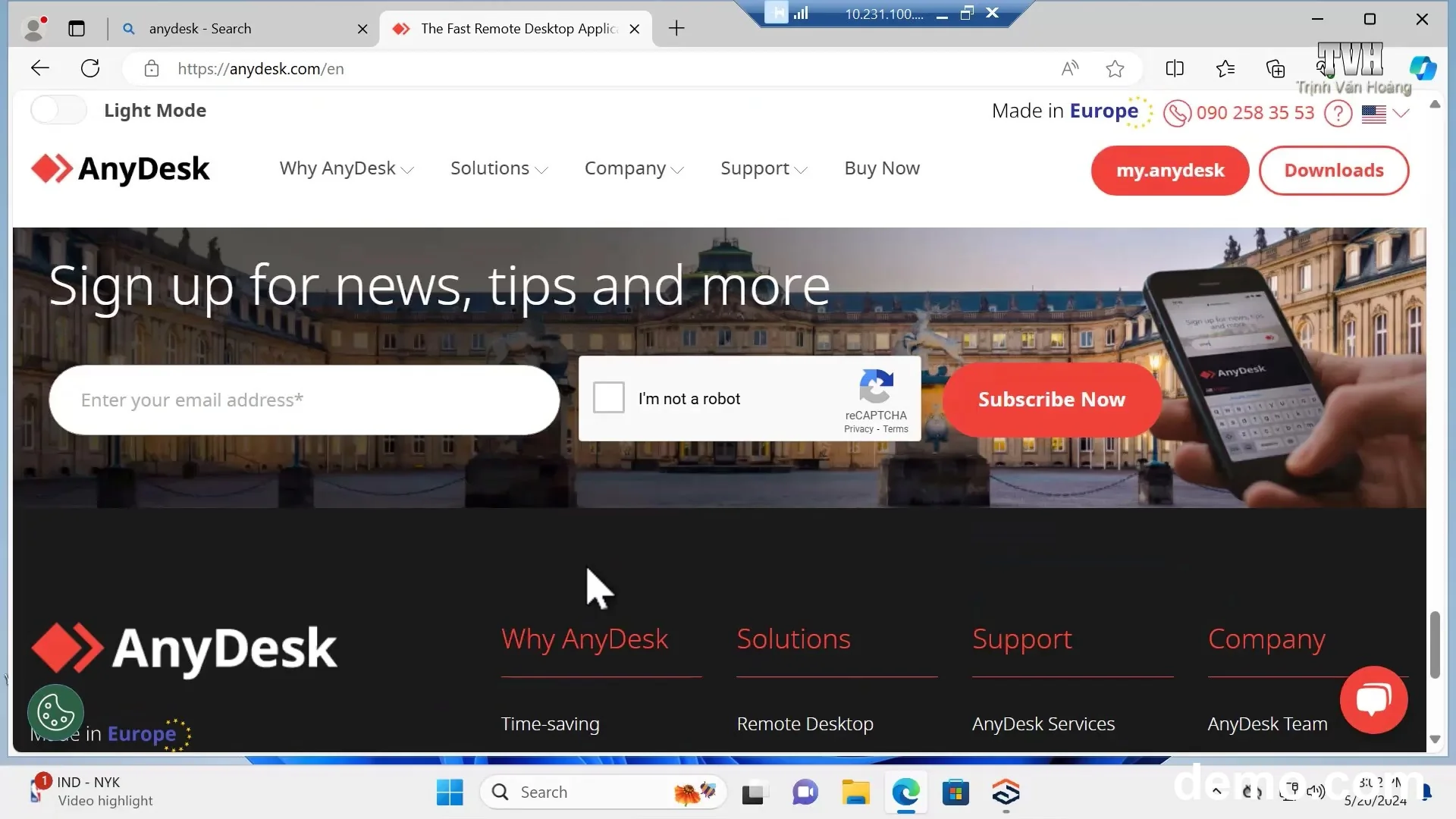 Mở tính năng Remote Desktop trên Windows