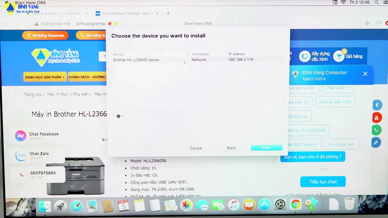 Mở tệp cài đặt và chạy Installer