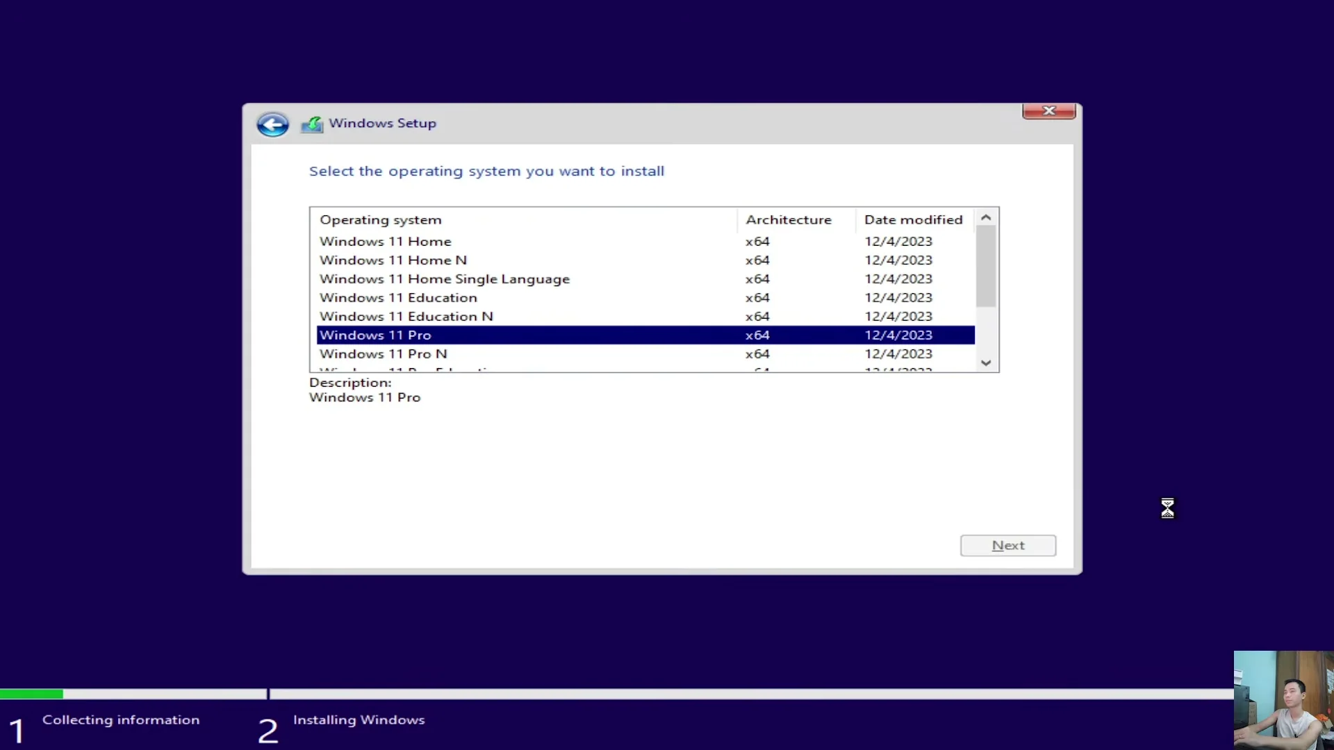 Màn hình xanh Choose an option và cửa sổ Command Prompt