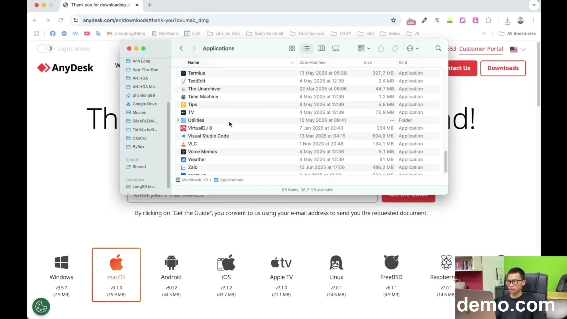 Tải file cài đặt .dmg Tải file cài đặt .dmg