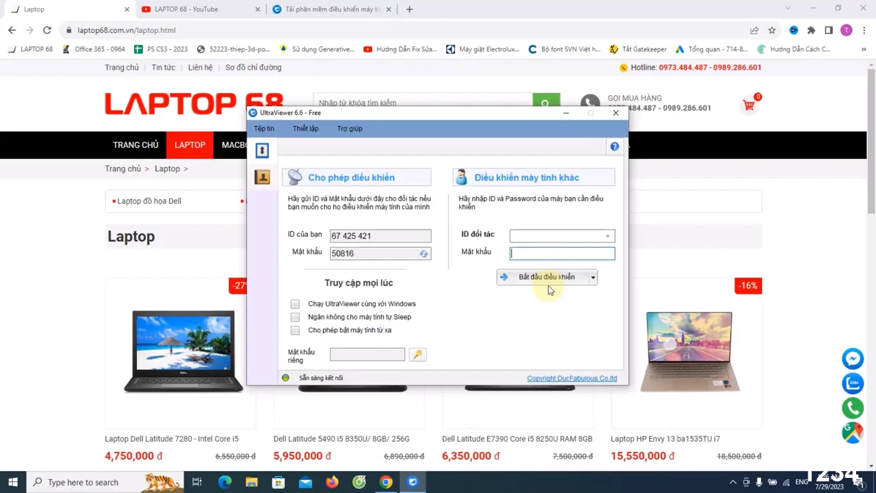 Xem ID và Mật khẩu Xem ID và Mật khẩu