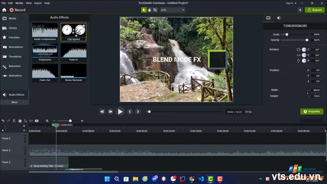 Import file đa phương tiện vào Project