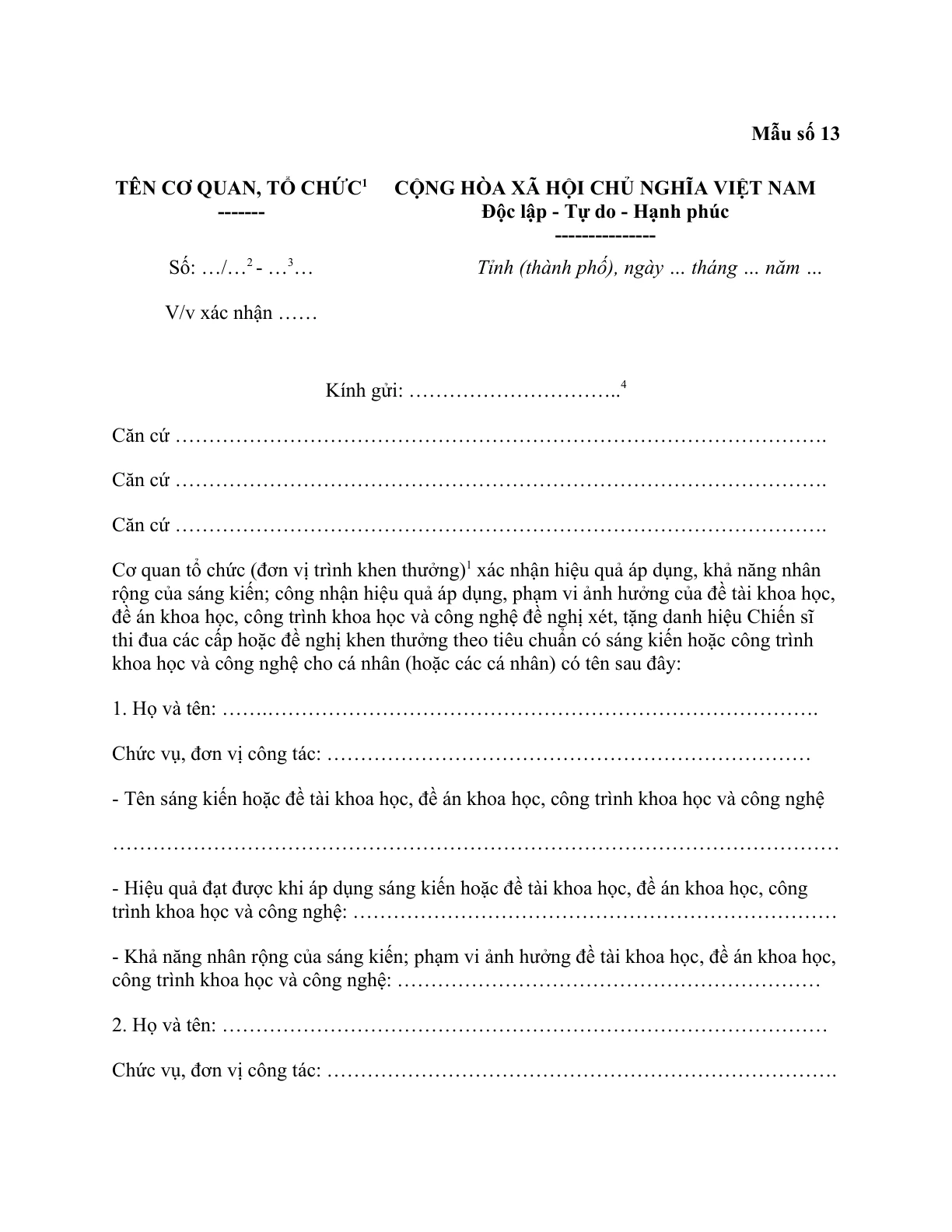 MẪU CÔNG VĂN VỀ VIỆC XÁC NHẬN SÁNG KIẾN, ĐỀ TÀI KHOA HỌC, ĐỀ ÁN KHOA HỌC, CÔNG TRÌNH KHOA HỌC VÀ CÔNG NGHỆ NGÀNH KIỂM SÁT NHÂN DÂN