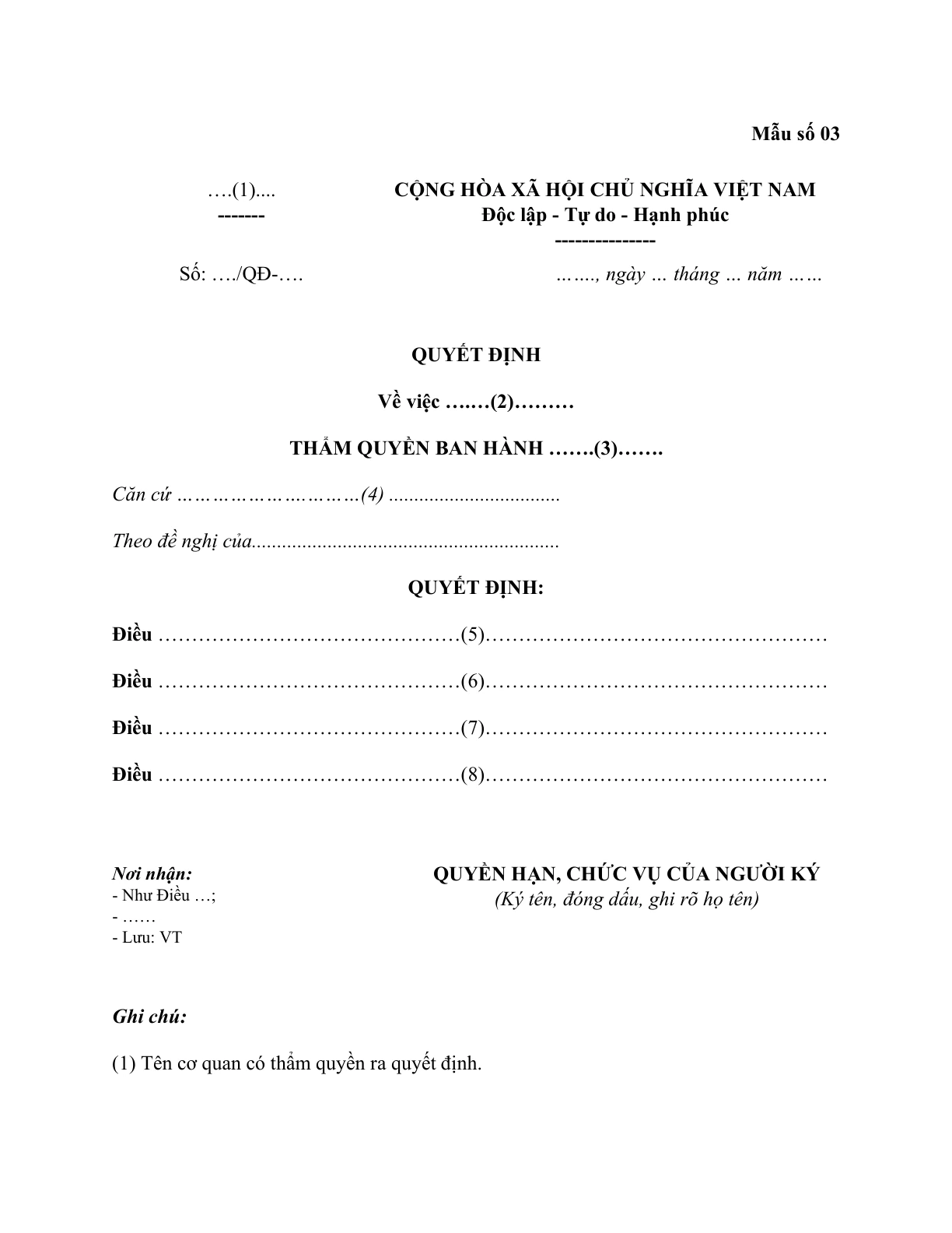 MẪU QUYẾT ĐỊNH CHUYỂN ĐỔI NHÀ TRẺ, TRƯỜNG MẪU GIÁO, TRƯỜNG MẦM NON TƯ THỤC SANG NHÀ TRẺ, TRƯỜNG MẪU GIÁO, TRƯỜNG MẦM NON TƯ THỤC HOẠT ĐỘNG KHÔNG VÌ LỢI NHUẬN