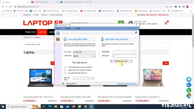 Hướng dẫn lấy ID và Pass kết nối Hướng dẫn lấy ID và Pass kết nối