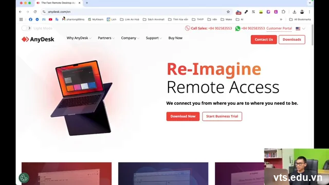 Truy cập trang web tải AnyDesk Truy cập trang web tải AnyDesk